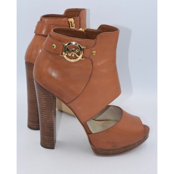 Michael Michael Kors Wyatt Heels Open Toe Leather Women's Size 7M - Picture 6 of 10